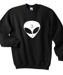 alien pattern sweatshirt