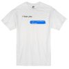 i love shawn mendes text t-shirt