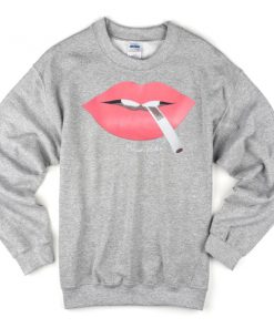 lips smoking sweatshirt