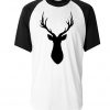 deer head raglan t-shirt