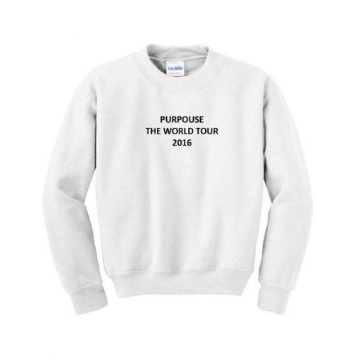 purpouse the world tour 2016 sweatshirt