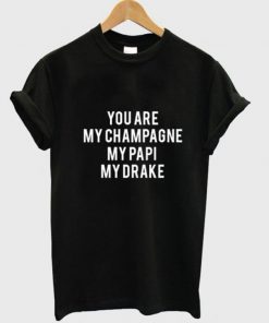 you are my champagne my papi my drake t-shirt