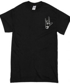 rock metal hand t-shirt