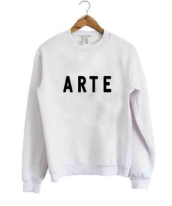 arte font sweatshirt