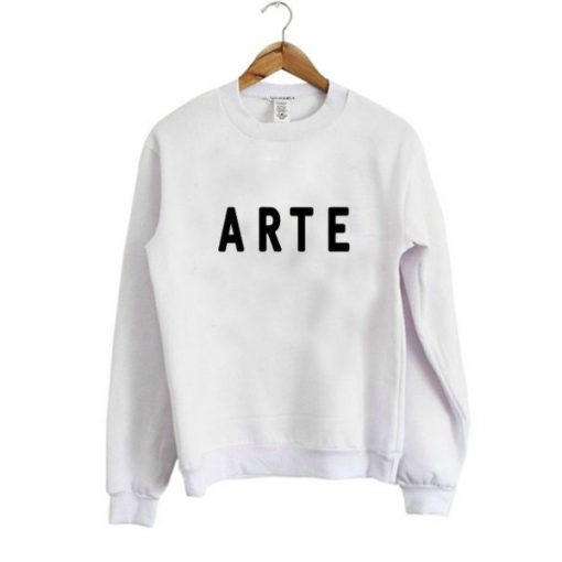 arte font sweatshirt