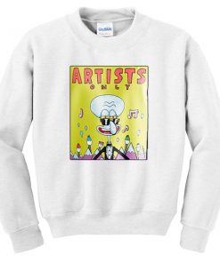 artists only squidward sweatshirt