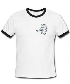 heart you new unisex ringer tshirt