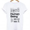 human being 100 organic tshirt