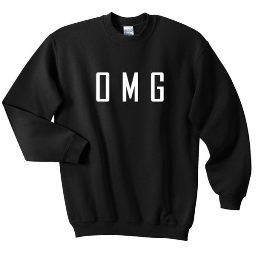 omg font sweatshirt