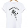 sad girl rose T-shirt