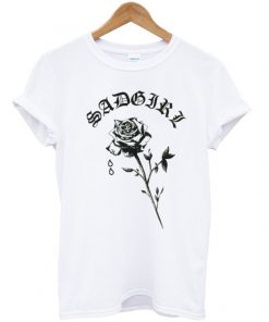 sad girl rose T-shirt