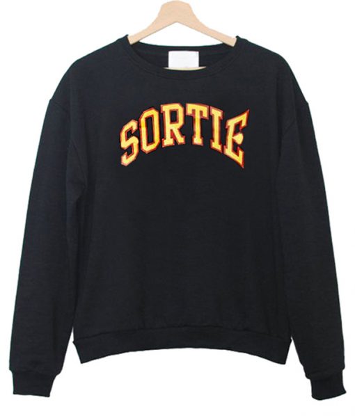 sortie font sweatshirt