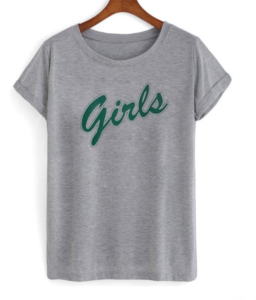 Girls green letters tshirt