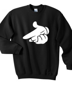 Mickey gun hands sweatshirt