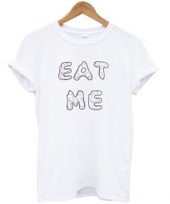 Donut font eat me t-shirt