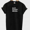 Eat sleep read t-shirt