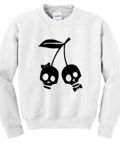 cherry skull sweatshirt