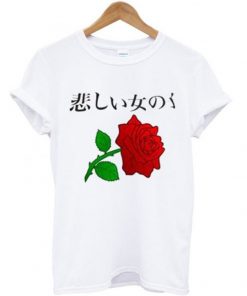 japanese roses tshirt