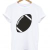 American Football Black and White Silhouette Iconic Sports T Shirt