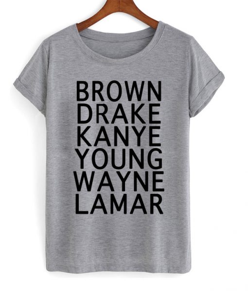 Famous Rap Stars Popular Hip Hop Rappers Graphic Tee Shirt
