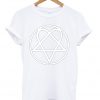 Heartagram Heart Pentagram Love Hate Graphic Band Tee Shirt