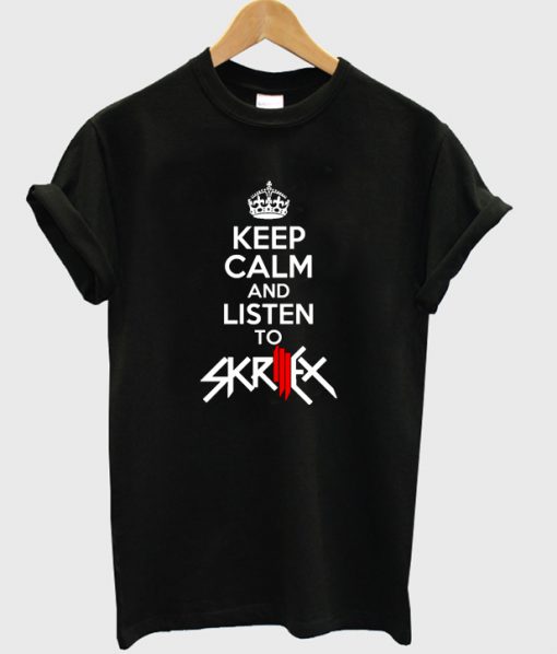 Keep Calm and dancing with Skrillex T-shirt