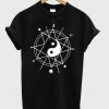 Yin Yang Auseklis Star Moon Pentagram Fun Grunge Graphic Science T Shirt