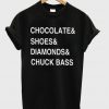 chocolate shoes diamond chuck bass tshirt