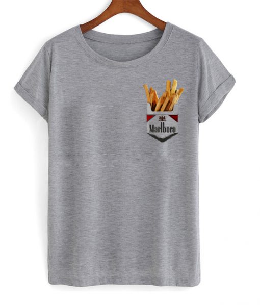 Cigarettes Pack Smoke French Fries T-shirt