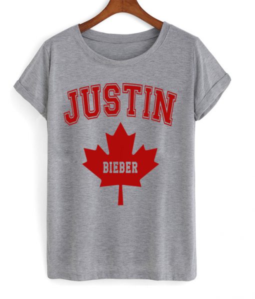 Justin Bieber Canadian Maple Leaf T-shirt