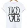 Love Stencil Grunge Vintage T-shirt