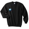 blue heart sweatshirt