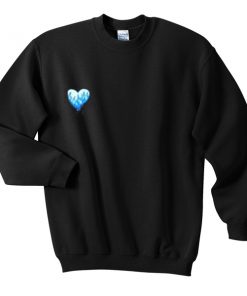 blue heart sweatshirt