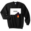 burn fire sweatshirt