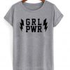girl power lightning bolt t-shirt