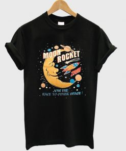 moon rocket t-shirt