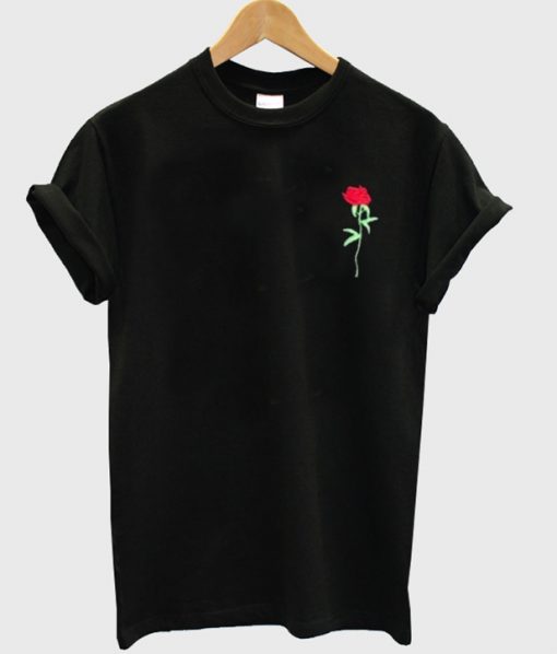 red rose T-shirt