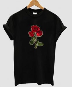 3 red rose t-shirt