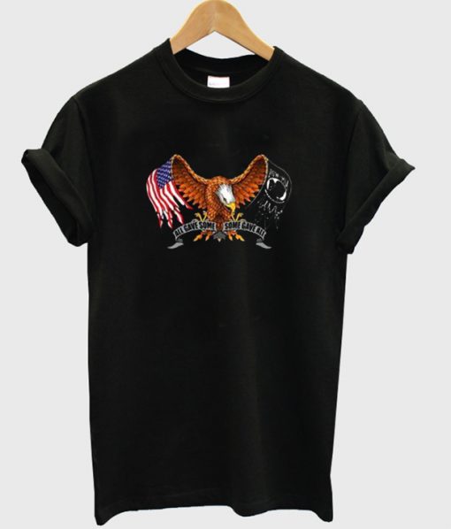 POW-MIA eagle license t-shirt