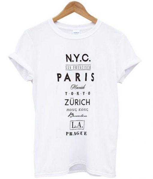 cities t-shirt