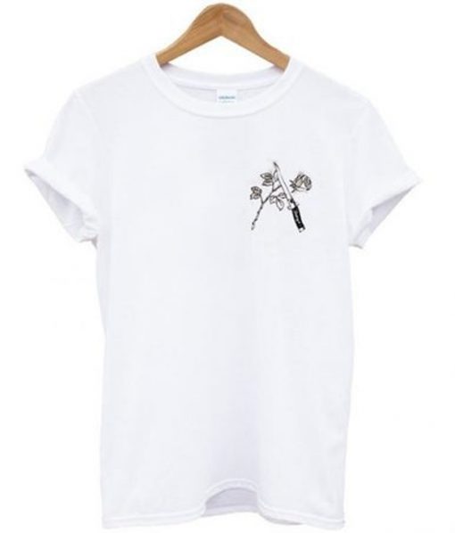 rose and knife t-shirt