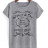 whiskey and rye authentic original t-shirt