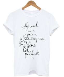 Contemporary French Quotes Tshirt