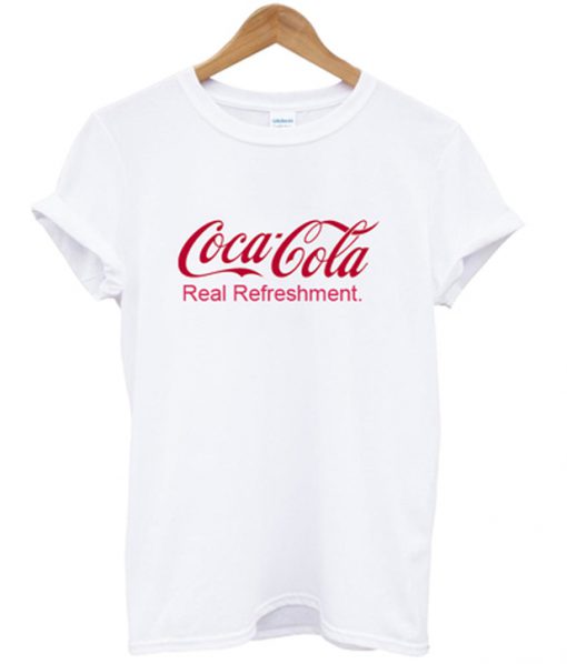 coca cola real refreshment t-shirt