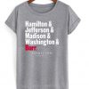 hamilton names t-shirt