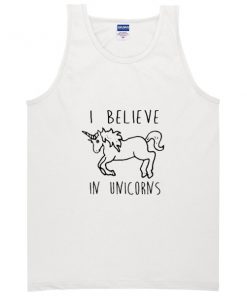 i believe in unicorns tanktop