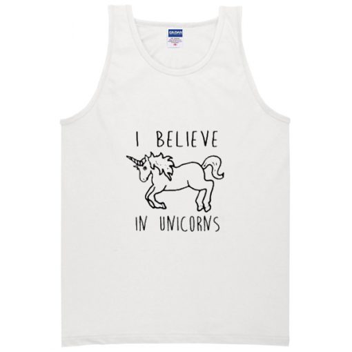 i believe in unicorns tanktop