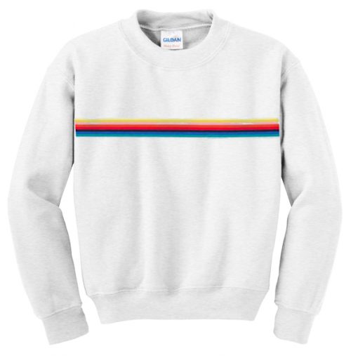 stripped rainbow sweatshirt