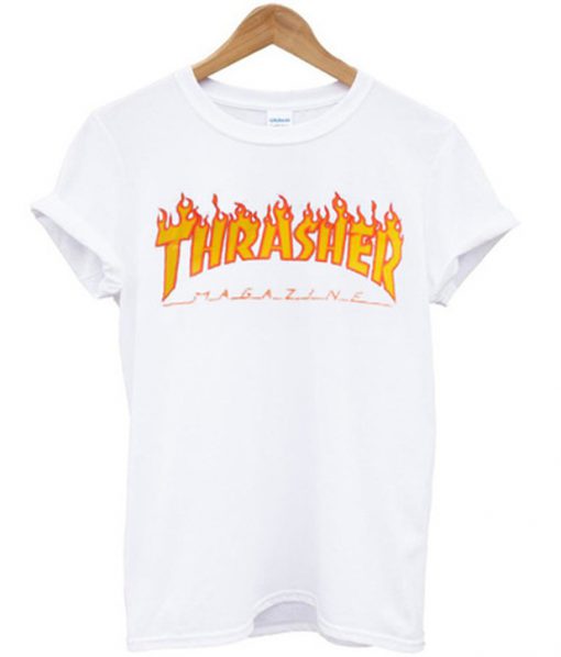 thrasher magazine fire t-shirt