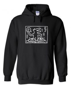 DJ dog hoodie